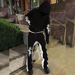 Conjunto Deportivo Unisex de Alta Calidad, 340 g/m², Algodón, con Capucha, Corte Holgado, Logotipo Personalizado, con Cordón Ajustable, para Invierno y Primavera - Product Image 5