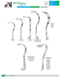 Retractores Deaver A-1 VERITAS de la Mejor Calidad, Instrumentos Quirúrgicos Manuales Reutilizables de Acero Inoxidable |   Certificado ISO 13485 y CE - Product Image 4