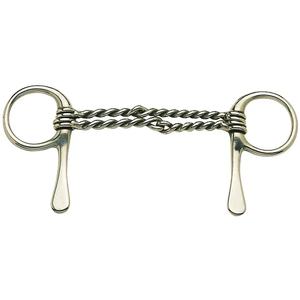 Bocado de caballo tipo snaffle con boca suave, de alambre trenzado veterinario, tipo media cuchara, de acero inoxidable. Se ofrecen varios tipos de bocados. - Product Image 4