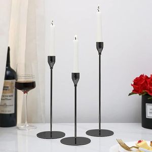 6 Arm <b>Black</b> Nickel Aluminum Tabletop Candle Holder In Customize For Home Wedding Decoration Eco Friendly Durable Candle Stand - Product Image 4