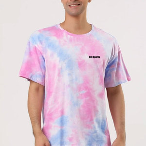 Chemise tie-dye respirante de qualité supérieure, écologique, avec logo personnalisé, manches courtes, décontractée, pour hommes, service OEM - Product Image 4