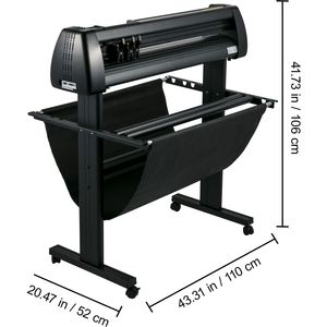 Máquina Cortadora de Vinilo de 34 Pulgadas con Impresora de Vinilo Manual, Pantalla LCD, Plotter, Herramienta de Corte de Letreros, Herramientas para Vehículos SignMaste - Product Image 3