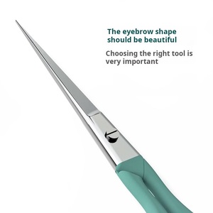 Tijeras para cejas de acero inoxidable, herramienta profesional para el cuidado de las cejas, para un cuidado de belleza preciso - Product Image 2