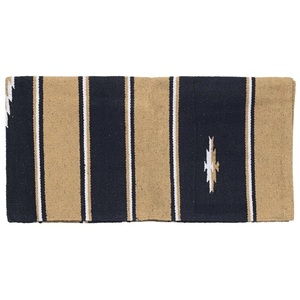 Tapis de selle rayé en cuir pour l'équitation, coussin de protection pour l'entraînement de barrel racing, accessoire d'équitation, ensemble de selle western personnalisé OEM - Product Image 1