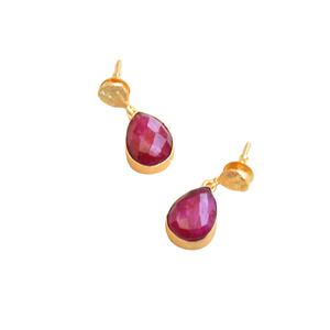 Wholesale Brass <b>Drop</b> <b>Earrings</b> Bulk <b>Drop</b> Raw Natural Stone Design Satin Brass Finish Nickel Free Durable Wholesale Fashion - Product Image 6