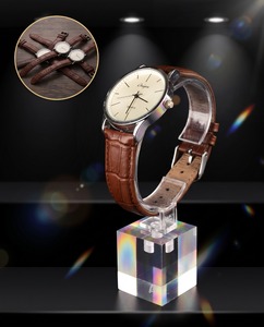 Custom Clear <b>Acrylic</b> Modern for Watch Display <b>Block</b> Elegant Wristwatch Stand for Retail Exhibitions & Personal Collections - Product Image 4