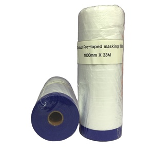 Lámina de caída pregrabada, máscara de pintura de plástico + cinta - Product Image 3
