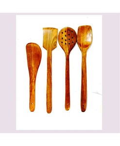 Juego de utensilios para servir ensalada, artículos de artesanía, ecológicos, aptos para lavavajillas, utensilios para ensalada, para el hogar y la cocina, hechos en India - Product Image 2