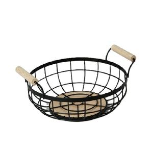 Nouveauté : Panier en fil métallique noir pour la décoration de table de cuisine et de salon, taille et forme personnalisables - Product Image 5