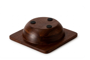 Tazón Cuadrado de Madera Maciza con Interior Redondo, Tazón de Madera Hecho a Mano para Frutas, Ensaladas, Bocadillos, Uso en la Cocina, Hecho en Vietnam - Product Image 3