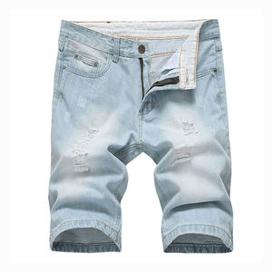 Classic <b>High</b>-<b>Rise</b> Denim Shorts Fashion Summer Wear Button Closure <b>Jeans</b> Shorts <b>Men</b> - Product Image 1