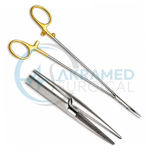 Portaagujas Vascular TC DeBakey, Manual, Recto, con Mordazas Serradas, Instrumento Quirúrgico Cardiovascular, Tamaño Personalizado, Certificado CE - Product Image 3