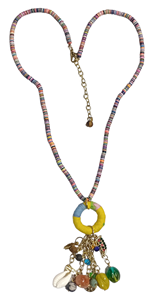 Collar con Borlas Geométricas Hechas a Mano, Chapado en Oro, Estilo Bohemio para Mujer, Imitación de Bola, Ecológico, Personalizado - Product Image 6