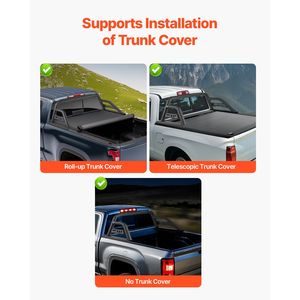 Roll-bar universale in acciaio al carbonio per pickup full-size - Portapacchi sportivo regolabile - Product Image 3