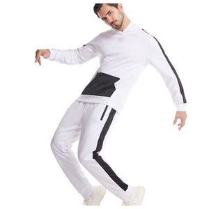 Nouveau hiver à capuche thermique coton polaire pull ensemble pour hommes sport décontracté mode tendance tricot course vêtements de sport - Product Image 5