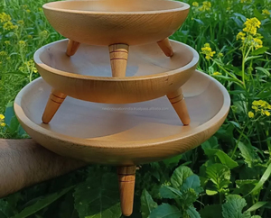 Soporte decorativo grande ecológico desechable de madera de mango natural, encimera de cocina, mesa de comedor, moderna - Product Image 4