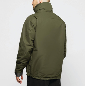 Chaqueta de senderismo para hombre, impermeable, con capucha, cordón ajustable, para viajes, montañismo y pesca. - Product Image 2