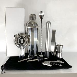 AMason Meilleure Vente Kit de Barman 9 Pièces en Acier Inoxydable 304 avec Support en Bambou pour Mixologie et Shaker à Cocktails - Product Image 6