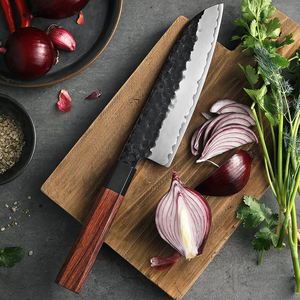 Couteau de Chef de Cuisine en Acier Damas Premium, Manche en Bois Naturel, Fait Main, Fournisseur d'Usine - Product Image 5