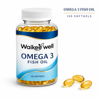 Gélules d'huile de poisson oméga-3 sauvage - Sans mercure et sans reflux - Supplément EPA DHA pour le confort articulaire et la vitalité générale