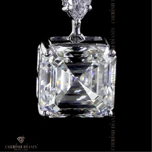 Trendiges Design Blumen-Tropfen-Ascher-Diamant-Ohrringe Feiner Diamantschmuck mit IGI-Zertifizierung & VVS-Reinheit für Damen - Product Image 2