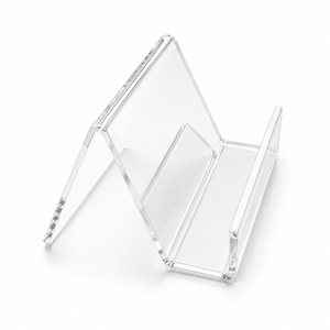 Porte-cartes personnalisable en acrylique de qualité supérieure, présentoir transparent pour cartes de visite, taille personnalisée pour bureau, réception d'hôtel - Product Image 3