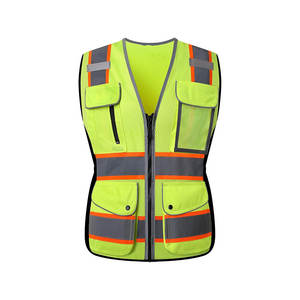 Vêtements de sécurité réfléchissants à rayures orange, gilet réfléchissant - Product Image 3