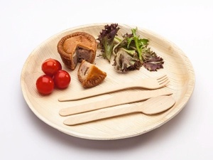 Fourchettes jetables haut de gamme en bois de bouleau durable de 155 mm pour la restauration, les desserts, les événements et les festivals - Product Image 1