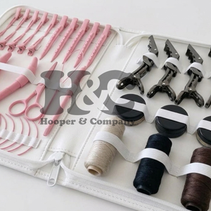 Top Sale <b>Pink</b> And Black Hair Extension <b>Tools</b> <b>Kit</b> Stainless Steel Micro Beads Tape-in Hair Extensions <b>Tools</b> Clip Scissors Comb - Product Image 5