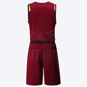 Uniforme de basket-ball léger, style unique, couleur unie, résistant, pour adulte - Product Image 2