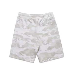 <b>Men's</b> Mid Waist <b>Camo</b> Graphic Print Front Logo Workout Cargo Athletic Casual Cool Basketball Drawstring French Terry <b>Shorts</b> - Product Image 2