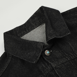 GURUNA-Z-INDUSTRY Blouson en jean pour homme, nouvelle collection, tendance, décontracté, classique, élastique, à capuche, coupe-vent - Product Image 2