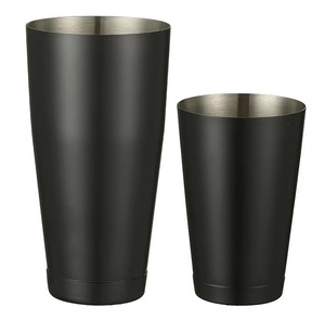 Juego de Coctelera Boston de Acero Inoxidable, Color Negro, Kit de Herramientas Profesionales para Bar, Ideal para el Hogar, Fiestas y Restaurantes - Product Image 1