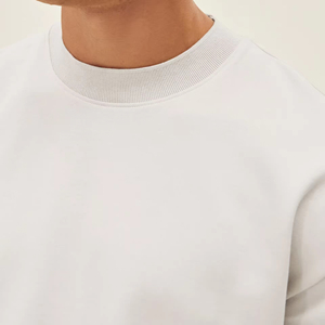 Camiseta de Manga Corta con Cuello Redondo, 100% Algodón, Talla Grande para Hombre, Impresión de Logotipo Personalizada en la Parte Delantera, Venta al Por Mayor OEM - Product Image 3