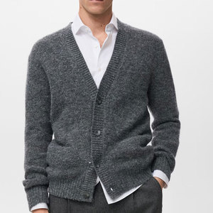 Breathable <b>Long</b> Sleeve <b>Men</b> <b>Cardigans</b> With Modern Style <b>For</b> Office Casual And Travel Looks <b>Men</b> <b>Cardigans</b> - Product Image 1