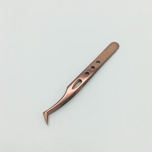 Ensemble de pinces à cils RMI personnalisées, nouveau design, poignée de qualité supérieure, couleur or rose plasma - Product Image 2