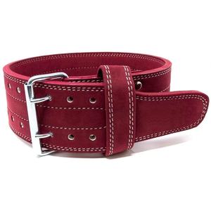 Cinturón de cuero personalizado de 10mm para levantamiento de pesas, venta al por mayor, cinturón de cuero para levantamiento de pesas para gimnasio, cinturón unisex con hebilla de doble punta de 4 pulgadas de ancho - Product Image 2