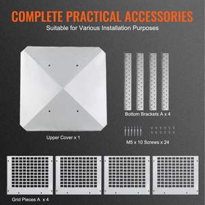 12 X 12 Inch 304 Stainless Steel Chimney Cap Easy Installation <b>Fireplace</b> Accessories Practical <b>Cover</b> for Mesh Flue Clay Flue - Product Image 6