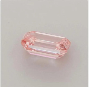 Diamante Cultivado en Laboratorio de 8 Quilates, Corte Esmeralda, Color Rosa, VS1, Certificado IGI, Diamante Suelto para Joyería - Product Image 1