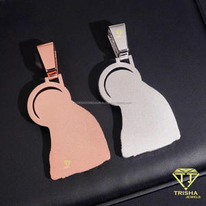 Luxury Spiritual Figure Pendant With Moissanite Diamond 925 Sterling Silver Fully Iced Statement Necklace - Product Image 4
