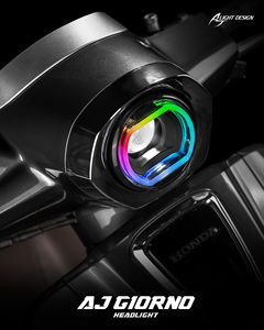 AJ Light Design Giorno Headlight Retrofit - Premium Bright Durable Waterproof <b>RGB</b> LED Color Changing PnP App <b>Controls</b> - Product Image 2