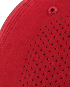 Casquette de baseball sportive rouge vif respirante avec sangle réglable, légère, séchage rapide, pour course en extérieur, gym, usage décontracté, qualité supérieure - Product Image 6