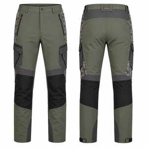 Pantalon de chasse décontracté pour homme, imprimé camouflage, softshell, imperméable, respirant, anti-humidité, coupe-vent, ripstop, vêtements d'extérieur - Product Image 1