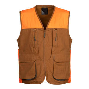 Gilet de chasse d'été pour adultes - Tactique, utilitaire, multi-poches, avec pochette de poitrine personnalisée et logo, sans manches, en polyester-coton - Product Image 3