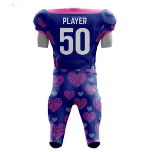 Uniforme de football américain personnalisé avec sublimation couleur intégrale et panneaux en mesh respirant – Uniforme de football américain haute performance - Product Image 2