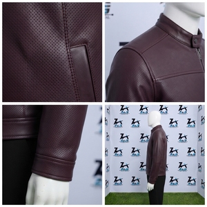 Chaqueta de Motocicleta 100% Piel de Oveja Genuina, Impermeable, con Forro de Algodón Ecológico, para Invierno, Unisex - Product Image 4