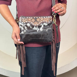 กระเป๋าถือ2025หนังวัวมีซิปสำหรับผู้หญิงกระเป๋าถือแฟชั่นหรูหรามีสายคล้องข้อมือ - Product Image 5