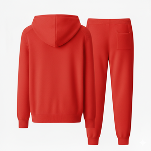 Nouvel ensemble sportif décontracté pour homme, effet délavé, deux pièces : sweat à capuche et pantalon de survêtement avec poches, respirant - Product Image 6