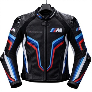 Men's Custom Super MotoCP Track Cowhide <b>Racing</b> <b>Jacket</b>/Chaqueta Leather Motorbike CE Level 2 Protection Made To Measure Approved - Product Image 3