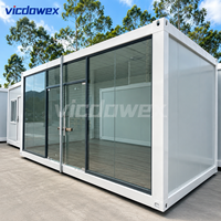 VICDOWEX Maison Modulaire Conteneurisée avec Mur Rideau en Panneaux Sandwich pour Bâtiment de Bureaux et Entrepôt Design Contemporain